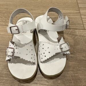 Footmates Ariel girls white sandal. Size 11
